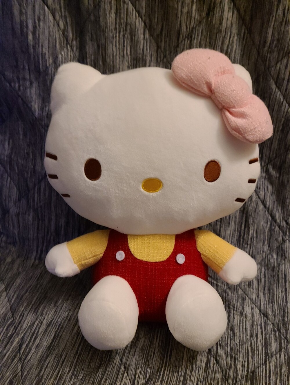 Hello Kitty Plush with Pink Bow and Red Outfit